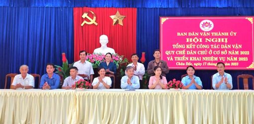Ban Dân vận Thành ủy Châu Đốc thực hiện hiệu quả “Dân vận khéo”