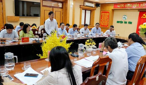 Tri Tôn đẩy nhanh tiến độ thực hiện các dự án giảm nghèo bền vững