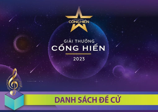 Danh sách Đề cử chính thức của Giải Cống hiến Âm nhạc 2023