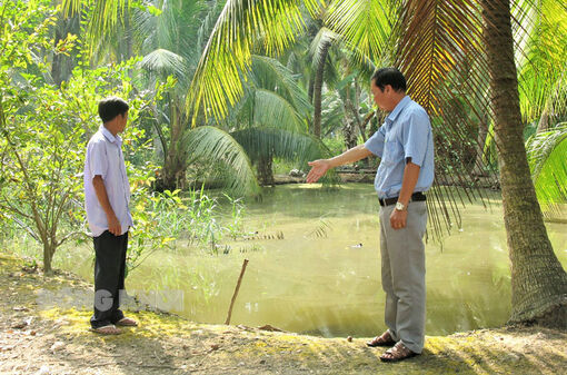 Bến Tre: Hương Mỹ tăng cường trữ nước ngọt, ứng phó xâm nhập mặn