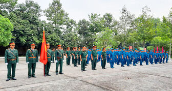 Ban Chỉ huy Quân sự huyện Tịnh Biên ra quân huấn luyện năm 2023