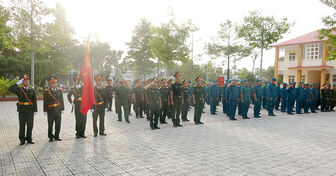 Huyện Tri Tôn ra quân huấn luyện năm 2023
