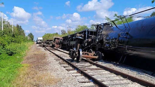 Mỹ: Tàu chở propane trật bánh tại bang Florida