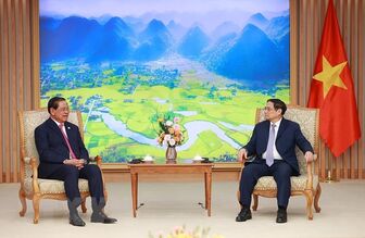 Thủ tướng Phạm Minh Chính tiếp Phó Thủ tướng Campuchia Sar Kheng