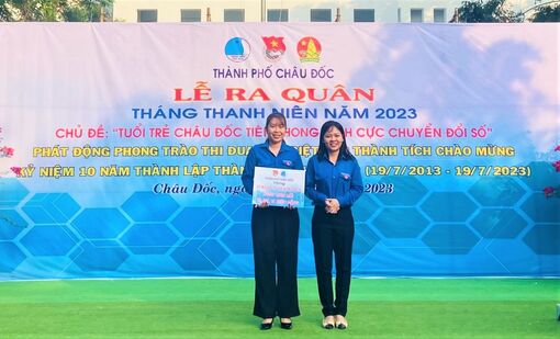 Thành đoàn Châu Đốc ra quân Tháng Thanh niên 2023