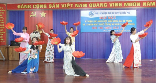 Hội Liên hiệp Phụ nữ huyện Châu Phú họp mặt nhân dịp 8/3