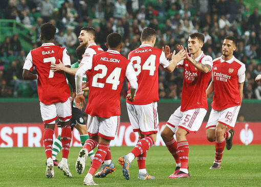 Arsenal hòa Sporting Lisbon sau màn rượt đuổi hấp dẫn