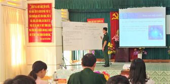 Ban Chỉ huy Quân sự TP. Châu Đốc tổ chức thành công Hội thi cán bộ giảng dạy chính trị giỏi năm 2023