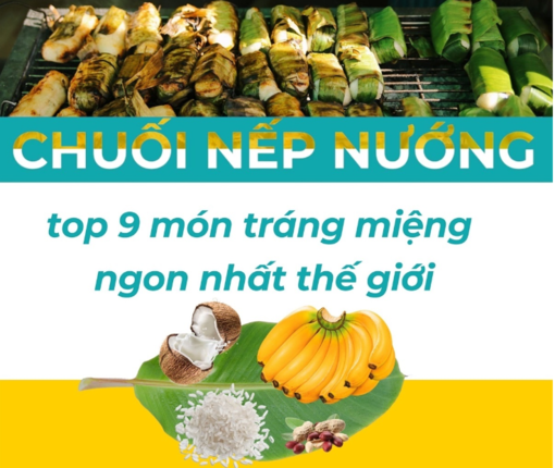 Chuối nếp nướng - top 9 món tráng miệng ngon nhất thế giới