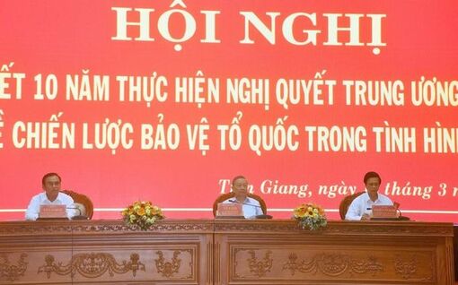 Tiền Giang xây dựng nền quốc phòng toàn dân, thế trận an ninh nhân dân vững chắc