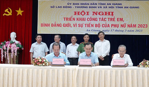 An Giang triển khai công tác trẻ em, bình đẳng giới và vì sự tiến bộ của phụ nữ năm 2023
