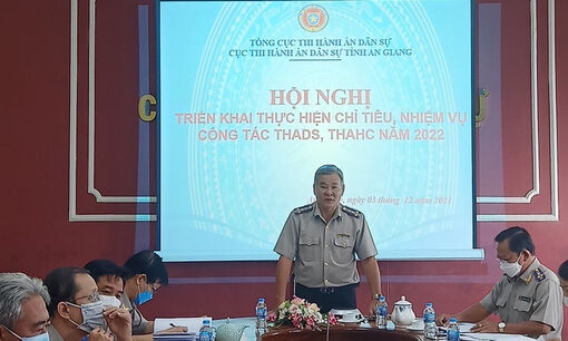 Cục Thi hành án dân sự tỉnh An Giang tiếp tục nâng cao hiệu quả hoạt động