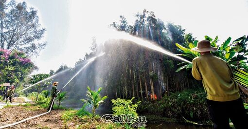 Cà Mau: Thực hành phòng cháy, chữa cháy rừng