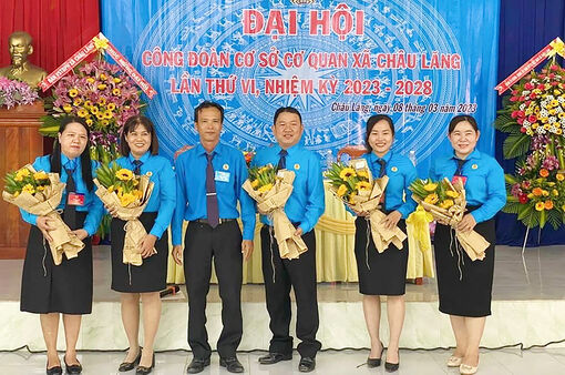 Tri Tôn đẩy nhanh tiến độ đại hội công đoàn cơ sở