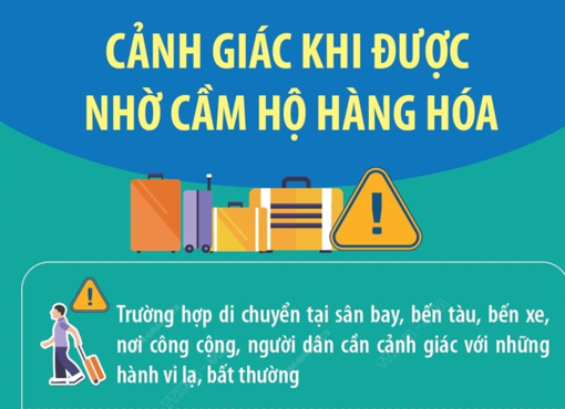 Bộ Công an khuyến cáo người dân cảnh giác khi được nhờ cầm hộ hàng hóa