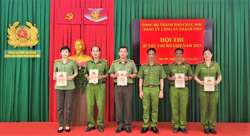 Đảng ủy Công an TP. Châu Đốc tổ chức Hội thi Bí thư Chi bộ giỏi