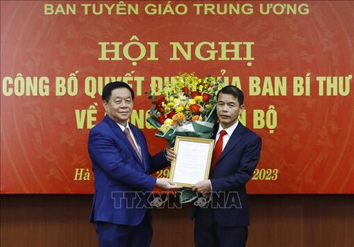 Ông Vũ Thanh Mai giữ chức Phó Trưởng ban Tuyên giáo Trung ương