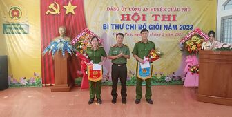 Công an huyện Châu Phú tổ chức Hội thi Bí thư Chi bộ giỏi năm 2023