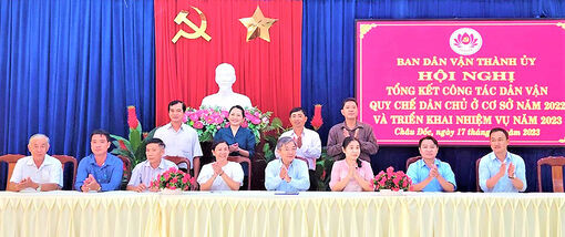 Châu Đốc thi đua “Dân vận khéo”