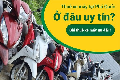 Thuê xe máy Phú Quốc ở đâu uy tín? Giá thuê xe máy ưu đãi