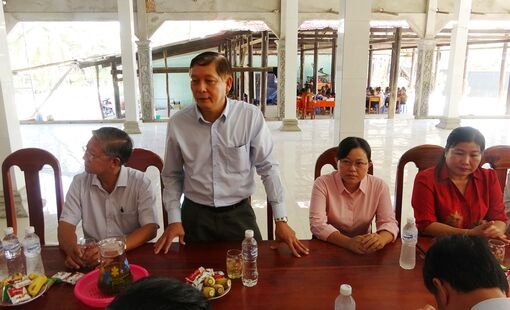 Ban Dân tộc HĐND tỉnh An Giang khảo sát việc dạy chữ Khmer trong chùa
