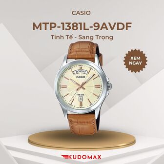 Đồng hồ Casio MTP-1381L-9AVDF - Kết hợp hoàn hảo giữa đơn giản và chất lượng