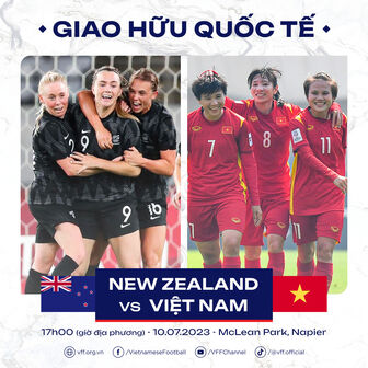 Tuyển nữ Việt Nam giao hữu với tuyển nữ New Zealand trước thềm World Cup 2023