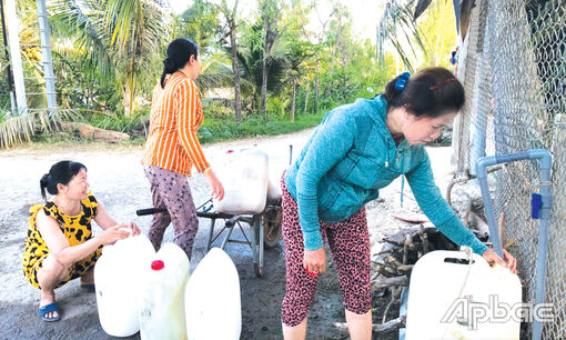 Tiền Giang: Nỗ lực đảm bảo nước sinh hoạt cho người dân