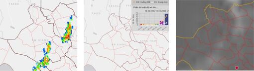 An Giang: Cảnh báo mưa giông tối 10/4/2023