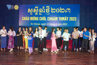 Trường Đại học An Giang tổ chức đón Tết Chol Chnam Thmay năm 2023