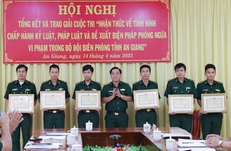Tổng kết, trao giải Cuộc thi nhận thức về tình hình chấp hành kỷ luật trong bộ đội biên phòng