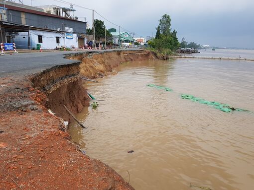 An Giang đã khắc phục xong 22 đoạn sạt lở