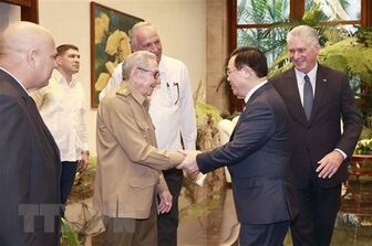 Chủ tịch Quốc hội hội kiến Đại tướng Raúl Castro Ruz, Chủ tịch Cuba