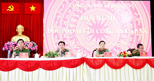 Công an An Giang đối thoại với công an cấp xã