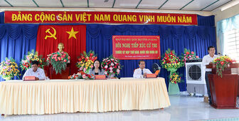 Phó Chủ tịch nước Cộng hòa XHCN Việt Nam Võ Thị Ánh Xuân tiếp xúc cử tri An Giang