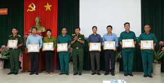 Hội đồng Nghĩa vụ quân sự huyện Châu Phú sơ kết công tác tuyển chọn và gọi công dân nhập ngũ