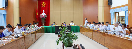 Đoàn đại biểu Quốc hội tỉnh An Giang tiếp xúc UBND tỉnh trước kỳ họp thứ 5, Quốc hội khóa XV