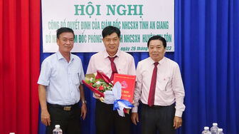 Phòng giao dịch Ngân hàng Chính sách xã hội huyện Tri Tôn có Giám đốc mới