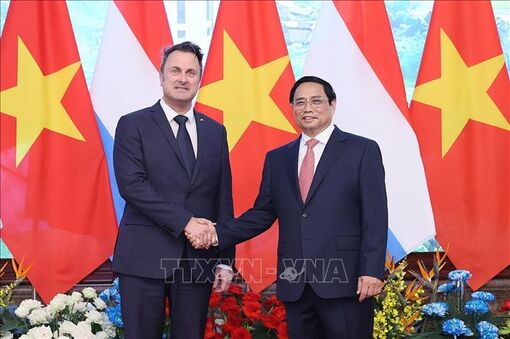 Thủ tướng Phạm Minh Chính hội đàm với Thủ tướng Luxembourg Xavier Bettel