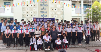 Thêm 172 học sinh huyện Tri Tôn được nhận học bổng xổ số kiến thiết