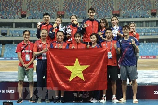 Bảng tổng sắp huy chương SEA Games 32: Việt Nam sắp vượt Campuchia