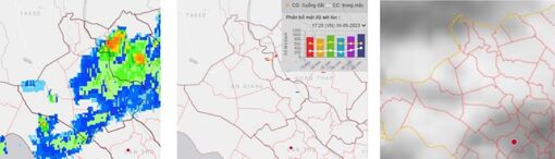 An Giang cảnh báo mưa giông tối 10/5/2023