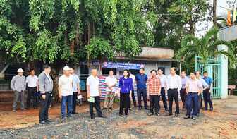 Kiểm tra dự án đầu tư công trên địa bàn huyện Châu Phú