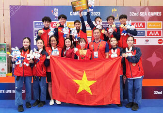 Các võ sĩ Taekwondo An Giang đoạt 5 huy chương tại SEA Games 32