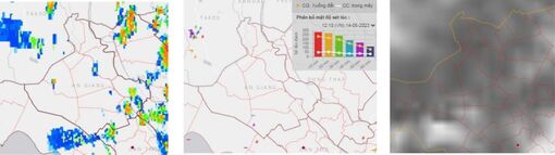 An Giang cảnh báo mưa giông chiều tối 14/5/2023
