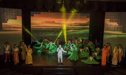 Diễn báo cáo chương trình nghệ thuật tham dự Hội thi Tuyên truyền lưu động “Biển và Hải đảo Việt Nam”