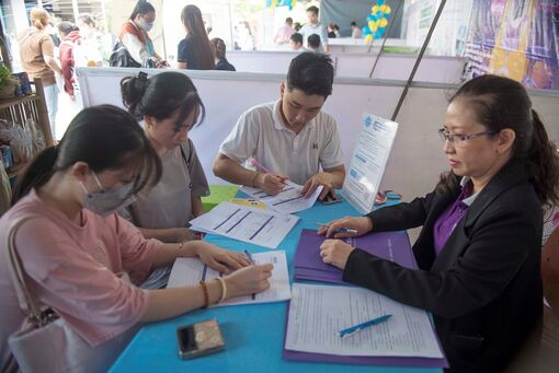 Khai mạc Hội chợ việc làm năm 2023 tại Trường Đại học An Giang
