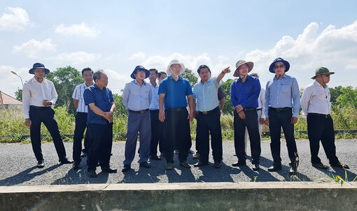 Đẩy nhanh tiến độ giải phóng mặt bằng trên địa bàn huyện Tri Tôn