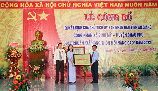 Bình Mỹ đạt chuẩn “Xã nông thôn mới nâng cao”