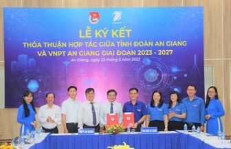 Tỉnh đoàn An Giang và VNPT An Giang ký kết thỏa thuận hợp tác ứng dụng chuyển đổi số